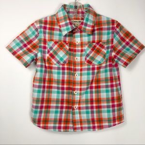 Cherokee button down short sleeve tee shirt